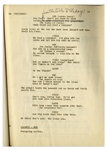 Moe Howard's 32pp. Script Dated October 1939 for The Three Stooges 1940 Film ''You Nazty Spy!'' -- With Numerous Annotations in Moe's Hand Throughout -- Very Good Condition